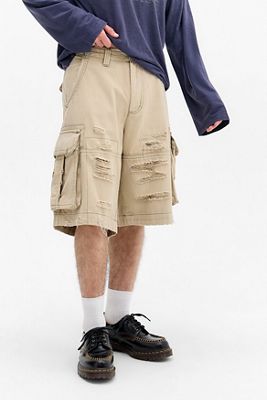 Pantaloncini Cargo da Spiaggia Effetto Consumato Jaded London