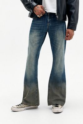 Jaded London Mud Wash Blue Jude Bootcut Jeans
