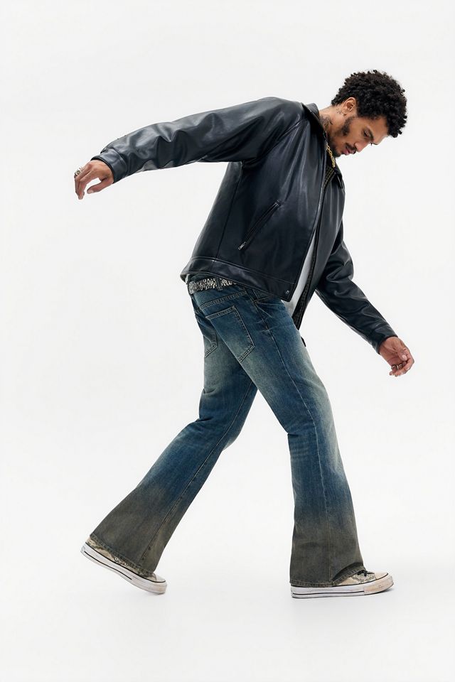 Jeans Acampanados Jude Azul Lavado Lodo Jaded London #1