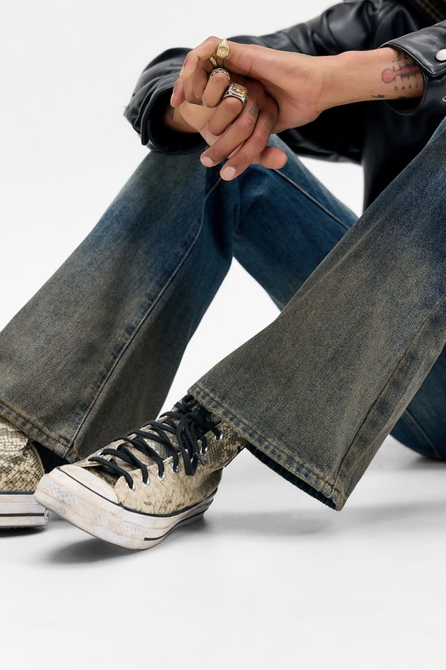 Jeans Acampanados Jude Azul Lavado Lodo Jaded London #2