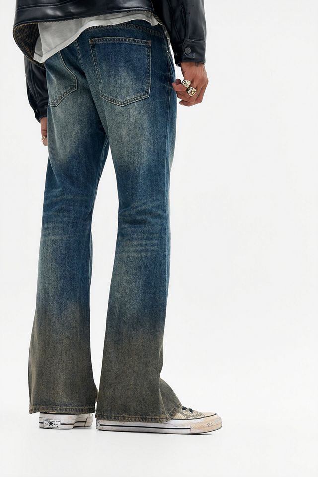 Jeans Acampanados Jude Azul Lavado Lodo Jaded London #3