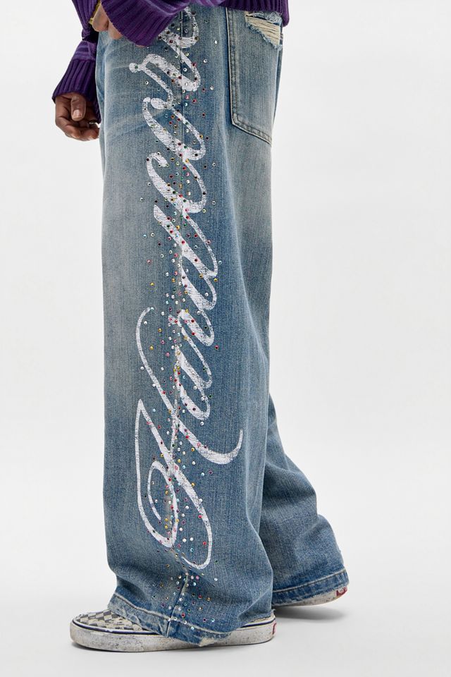 Jaded London Blue Distressed Gemstone Hardcore Jeans #1