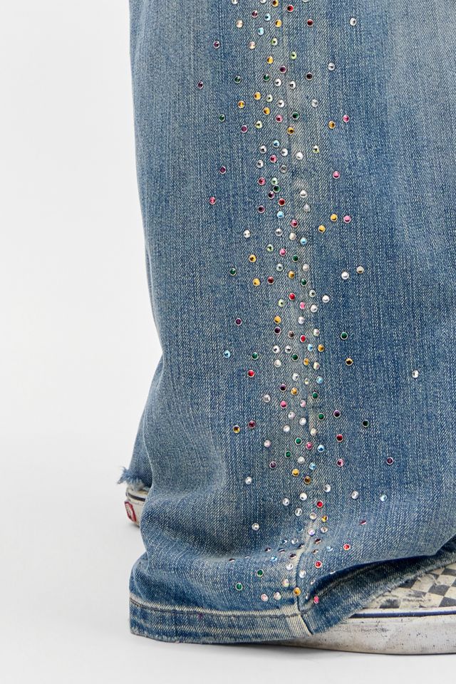 Jaded London Blue Distressed Gemstone Hardcore Jeans #2