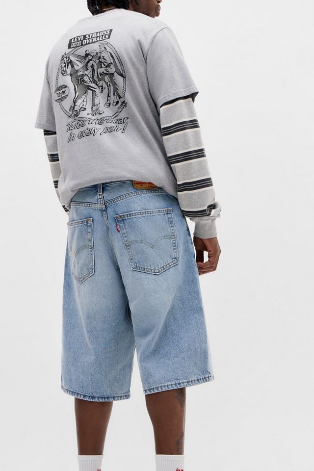Levi's Sunrise Morning 470 Baggy Denim Shorts #3