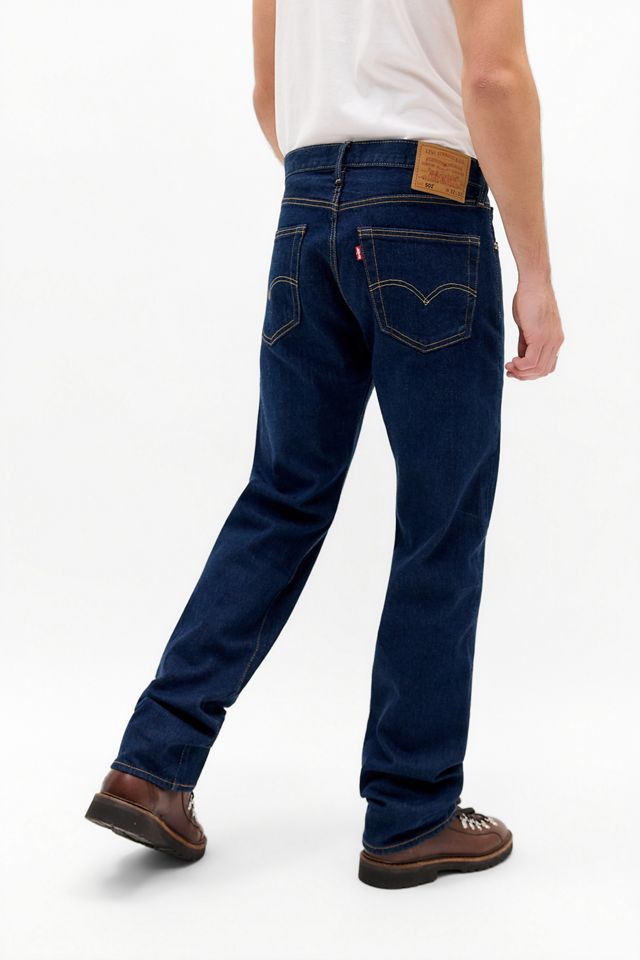 Levi's Rinsed Denim 501 Straight Leg Jeans #3