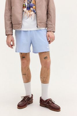 Short de bain en seersucker bleu 5" Nike