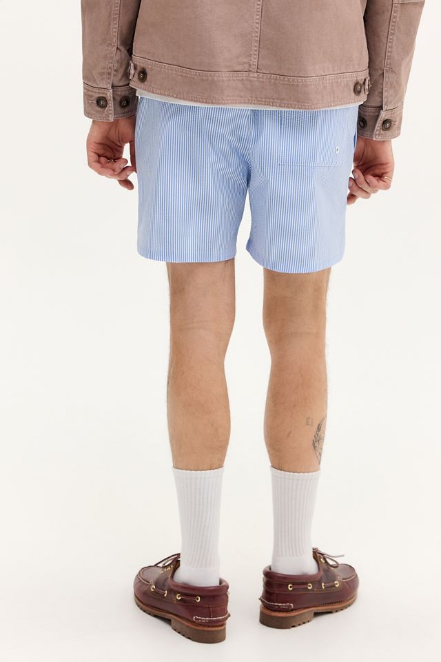 Nike Blue 5" Seersucker Swim Shorts #3