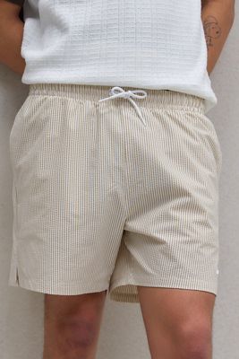 Nike Shorts de Baño de Seersucker Arena 5"