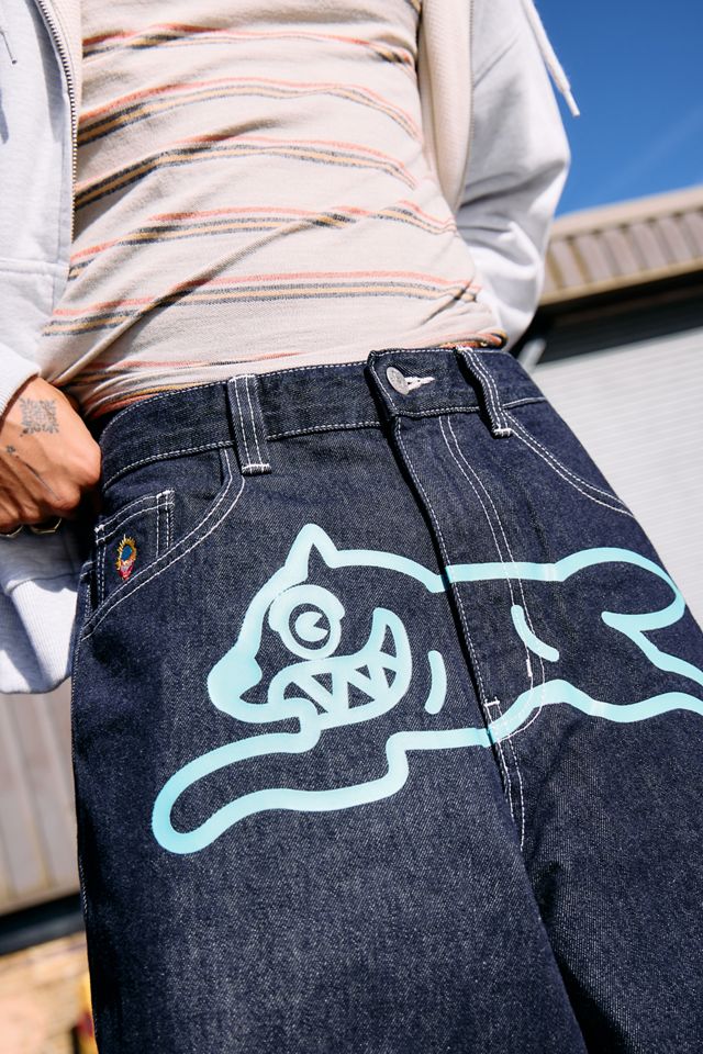 ICECREAM Indigo Running Dog Baggy Jeans #2
