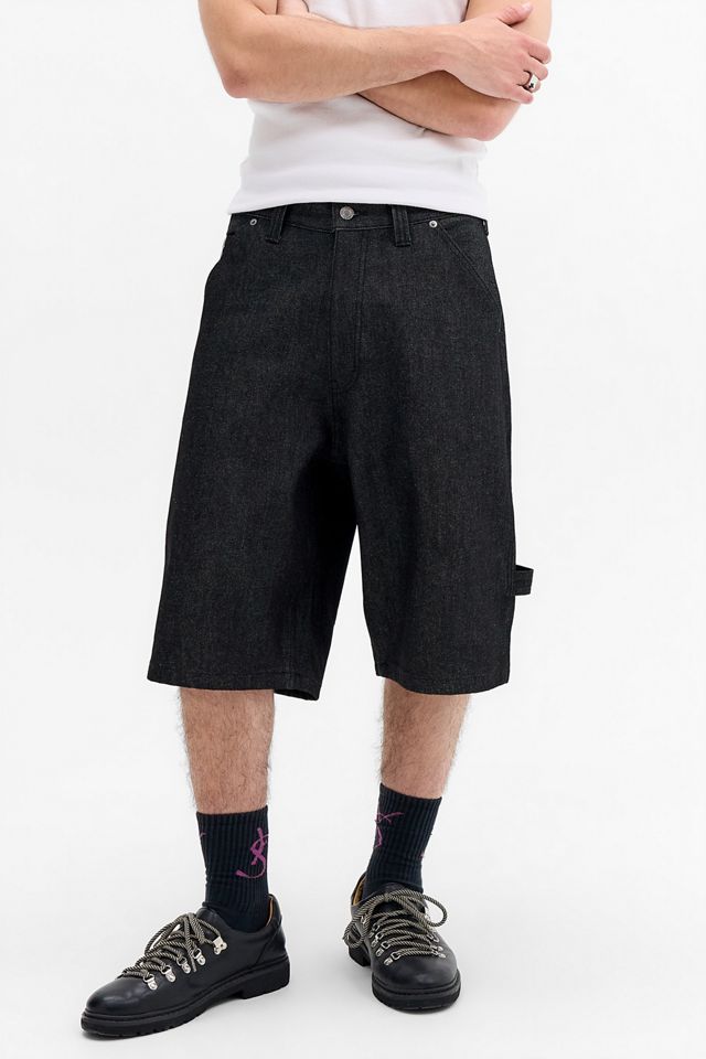 Shorts Holgados con Recorte XL Negros XLARGE #1