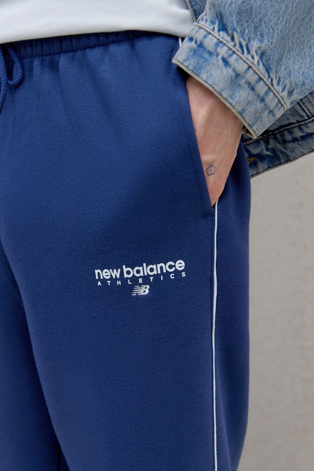 New Balance Navy Linear Heritage Joggers #2