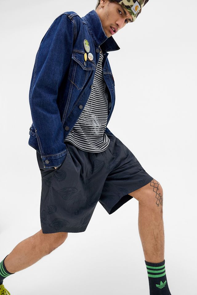 No Problemo Black Space Travel Shorts #6