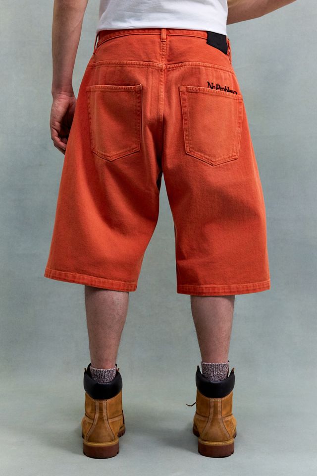 No Problemo Orange Bagi Shorts #2