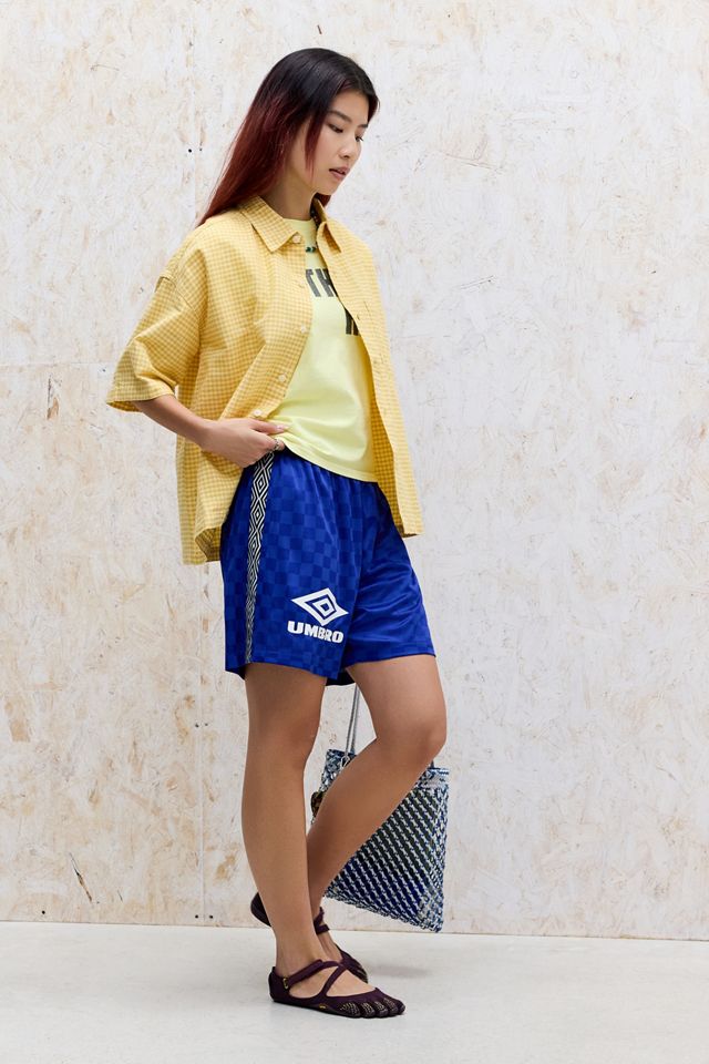 Shorts a Scacchi Blu UO Exclusive Umbro #7