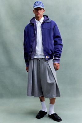 Shorts de Sudadera Grey Valley Tuck de Anglan
