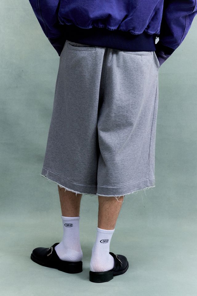 Anglan Grey Valley Tuck Sweatpant Shorts #2