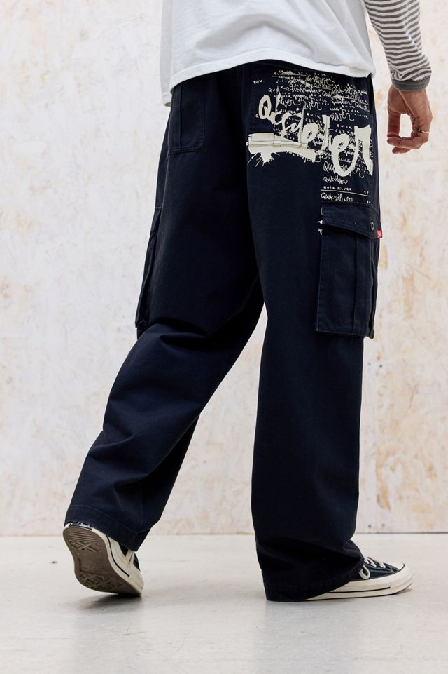 Pantalon cargo noir délavé Quicksilver exclusivité UO #3