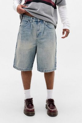 Temp Surf Co Jorts Blu Vintage con Croce