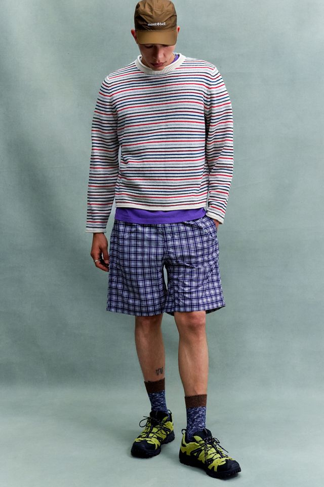 Pantalones Cortos de Concha a Cuadros Azul Marino Gramicci #1