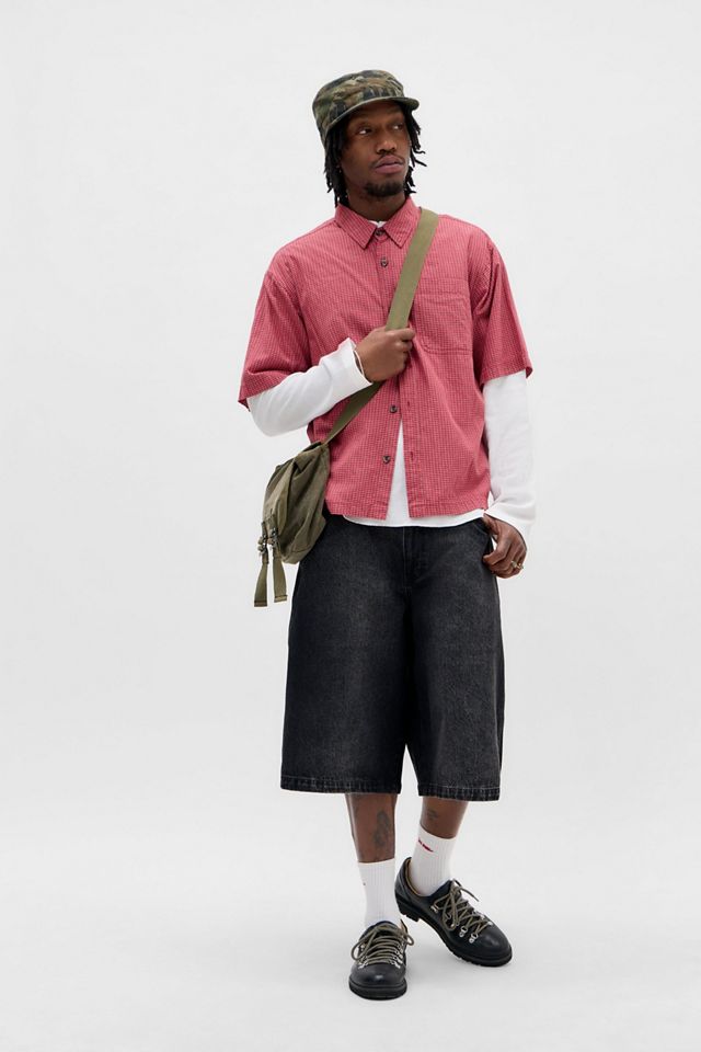Short en jean ample à vagues noires Dickies | Urban Outfitters FR