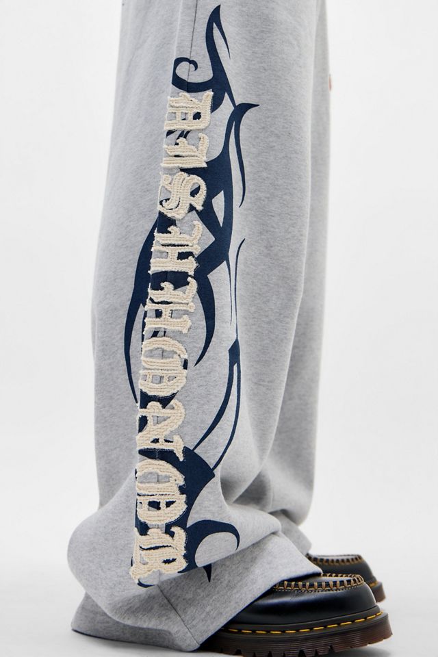 Pantaloni da Jogging Ed Hardy UO Exclusive Grigi con Applicazione #1