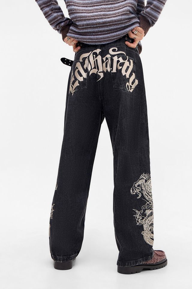 Jean noir à panneaux Ed Hardy UO Exclusive #1