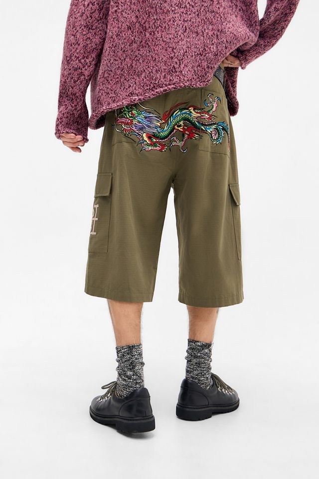 Pantaloncini Cargo in Ripstop Verde Ed Hardy Esclusiva UO #1