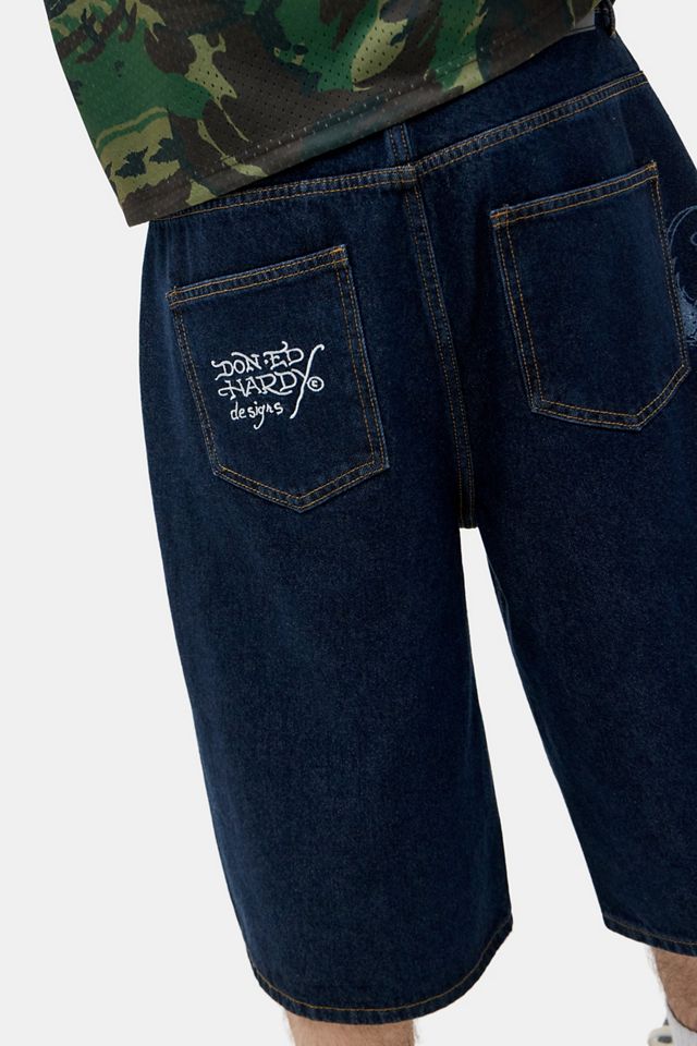 Ed Hardy UO Exclusive Jorts Flying Gothic Risciacquato #2