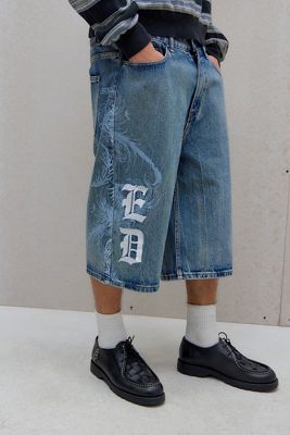 Ed Hardy UO Exclusive Flying Gothic Jorts