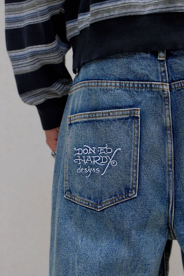 Ed Hardy UO Exclusive Jorts Flying Gothic #2
