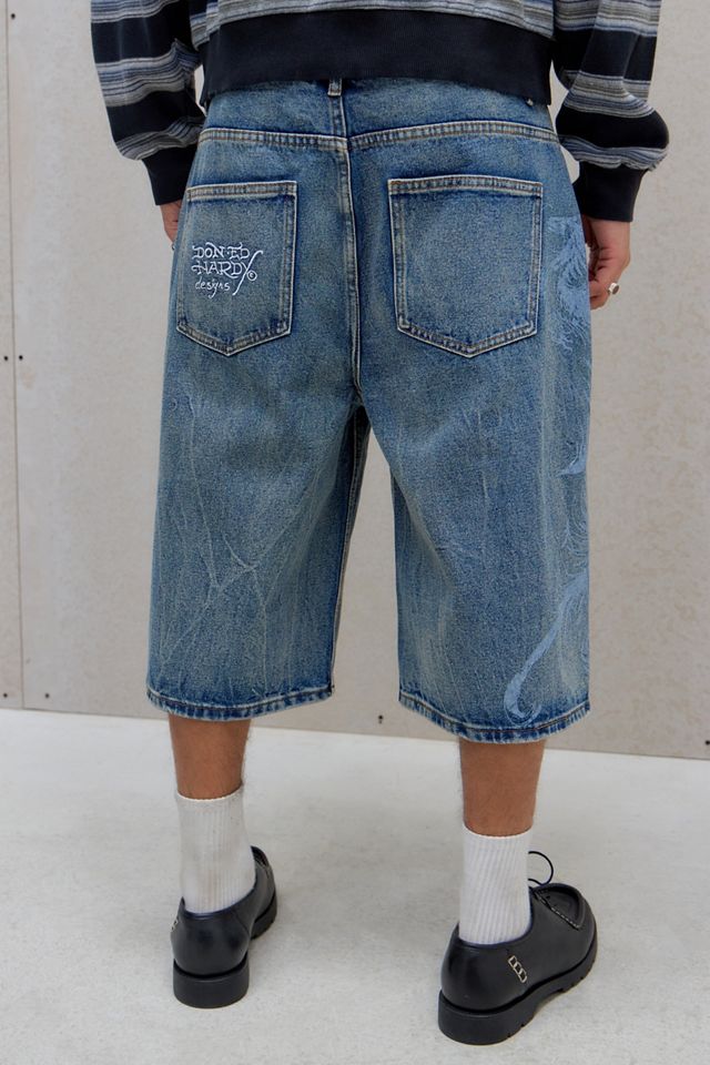 Ed Hardy UO Exclusive Jorts Flying Gothic #3