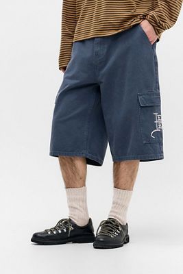 Short cargo en toile bleue Ed Hardy exclusivité UO