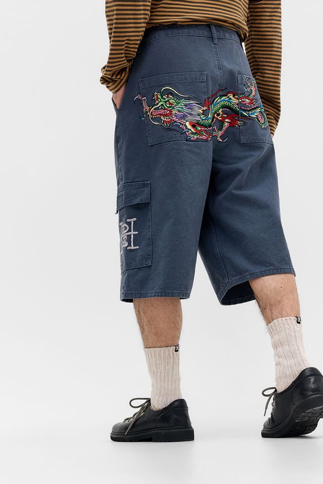 Short cargo en toile bleue Ed Hardy exclusivité UO #3