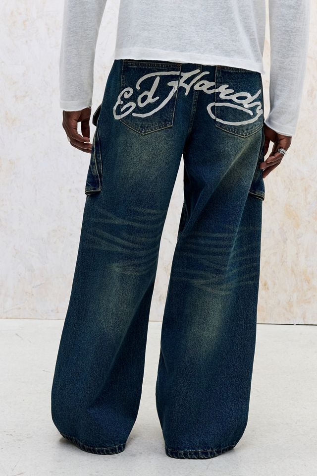 Ed Hardy UO Exclusive Mittelblaue Cargo-Jeans #2