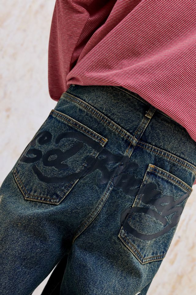 Ed Hardy UO Exclusive Tattoo Embroidered Jeans #3