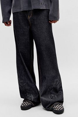Ed Hardy UO Exclusive Black Tattoo Jeans