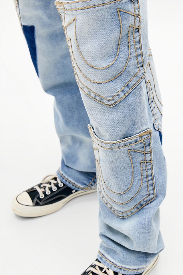True Religion Blaue Bobbi Jeans mit geraden Beinen und Rauchstickerei #4