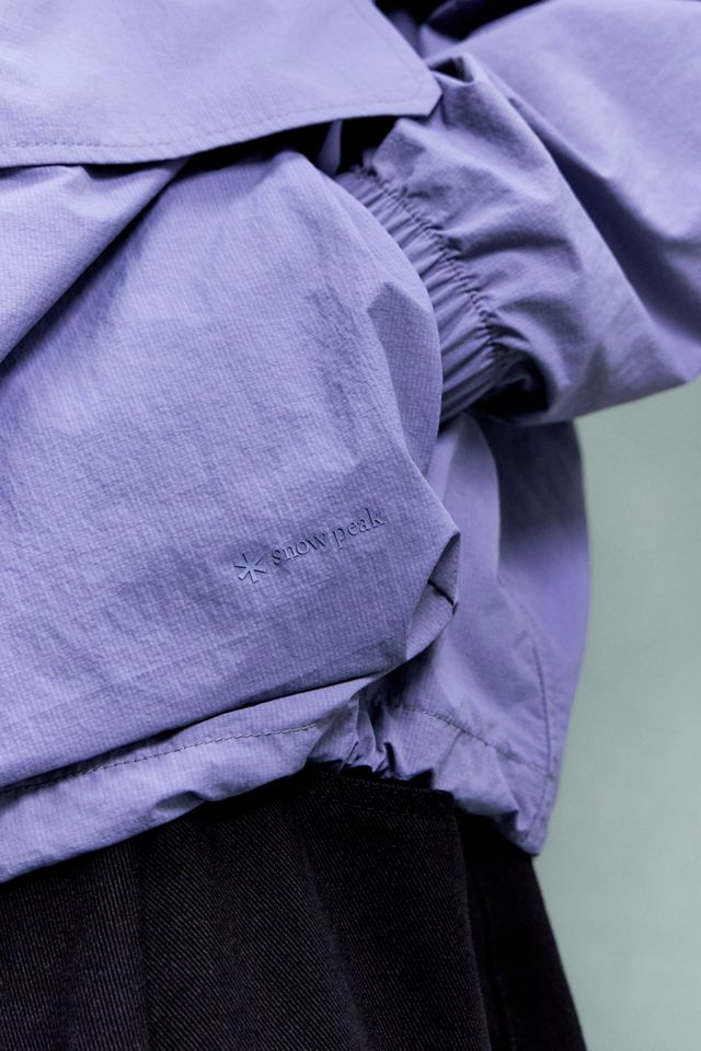 Snow Peak Light Blue Nylon Double Rip Anorak #2