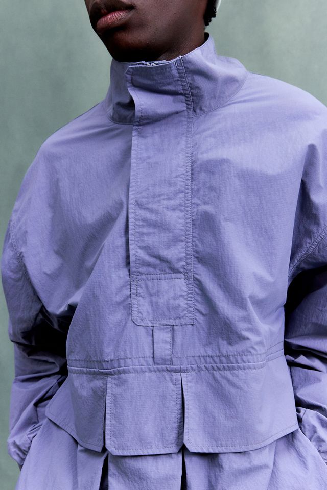 Snow Peak Light Blue Nylon Double Rip Anorak #4