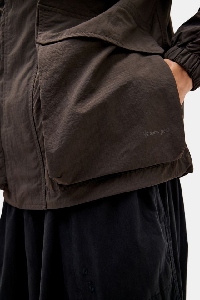 Snow Peak Brown Nylon Double Rip Anorak #2