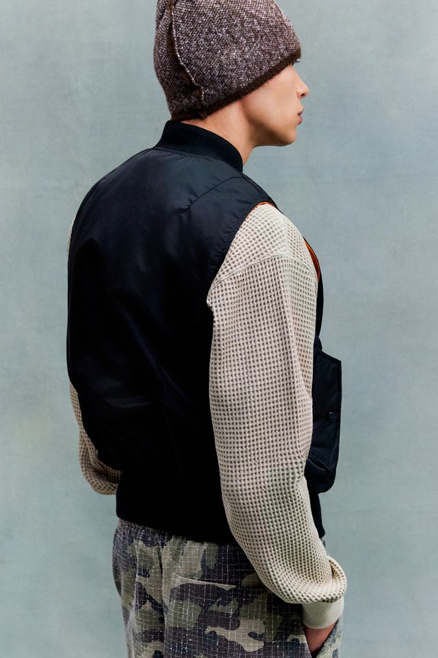 Alpha Industries Black MA-1 Vintage Bomber Jacket Vest #3
