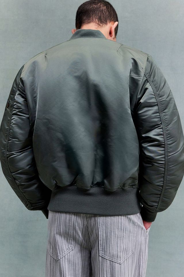 Alpha Industries Vintage Green MA-1 Heritage Bomber Jacket #4