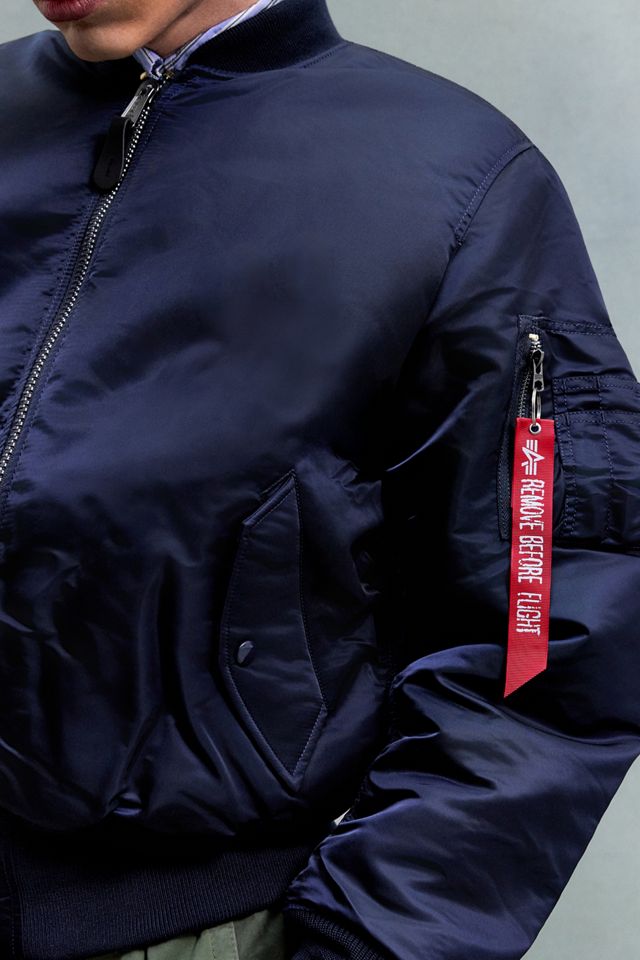 Alpha Industries Blue MA-1 Heritage Bomber Jacket #2