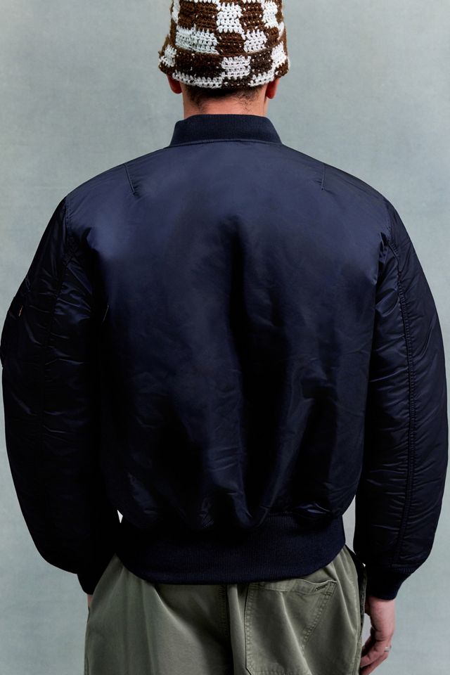 Alpha Industries Blue MA-1 Heritage Bomber Jacket #4