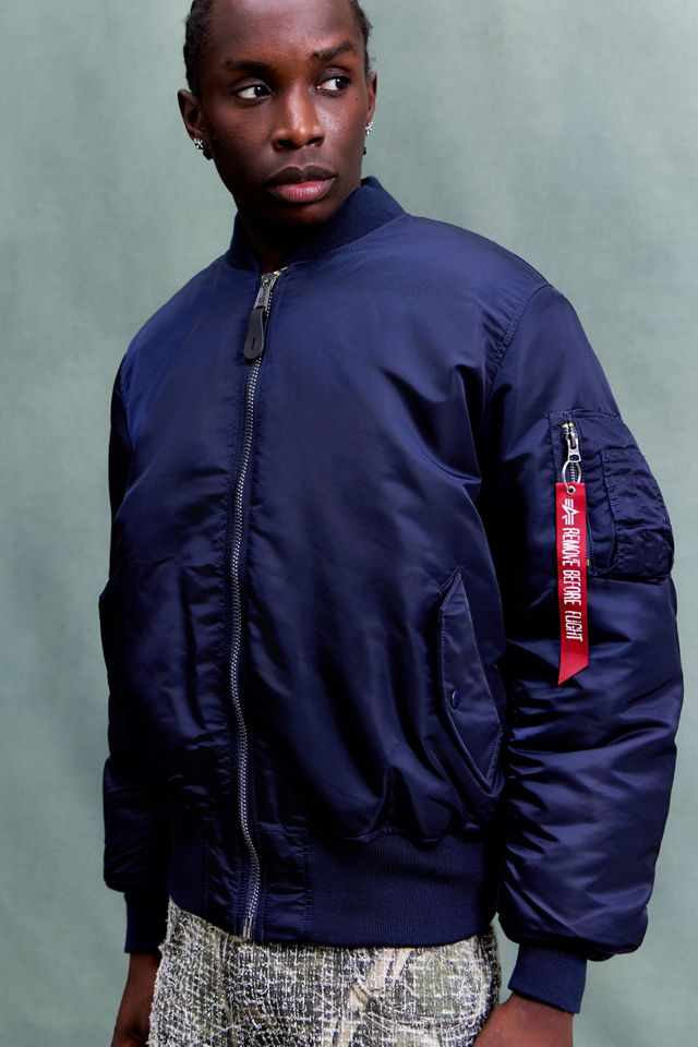 Alpha Industries Blaue MA-1 Heritage Bomberjacke #1