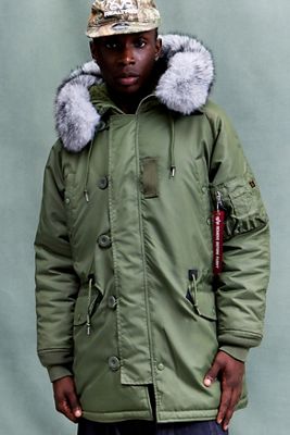 Giacca Parka Invernale N-3B VF 59 Verde Salvia Alpha Industries