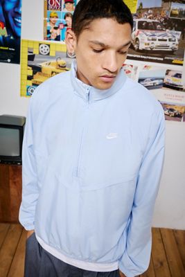 Veste de survêtement légère demi-zip bleu hydrogène Nike