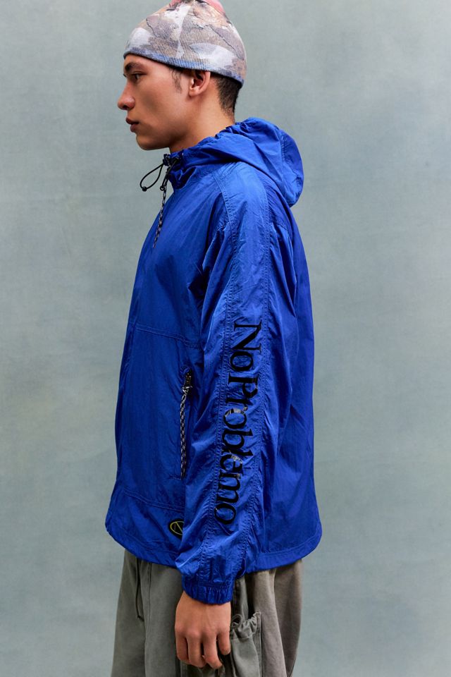 Giacca in Nylon Blu a Contrasto No Problemo #4
