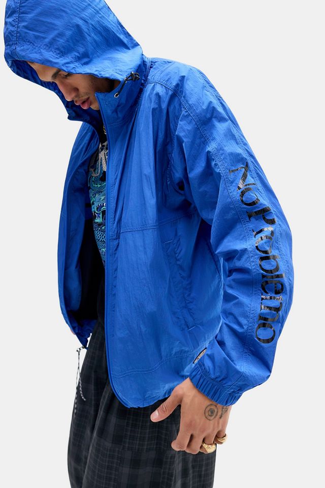 Giacca in Nylon Blu a Contrasto No Problemo #6