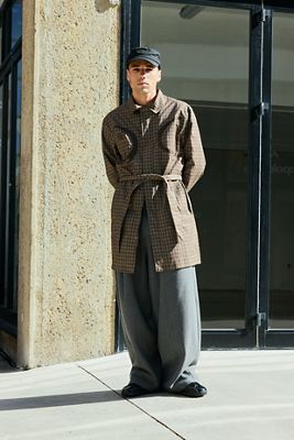 Trench a Quadri Marrone Umbro